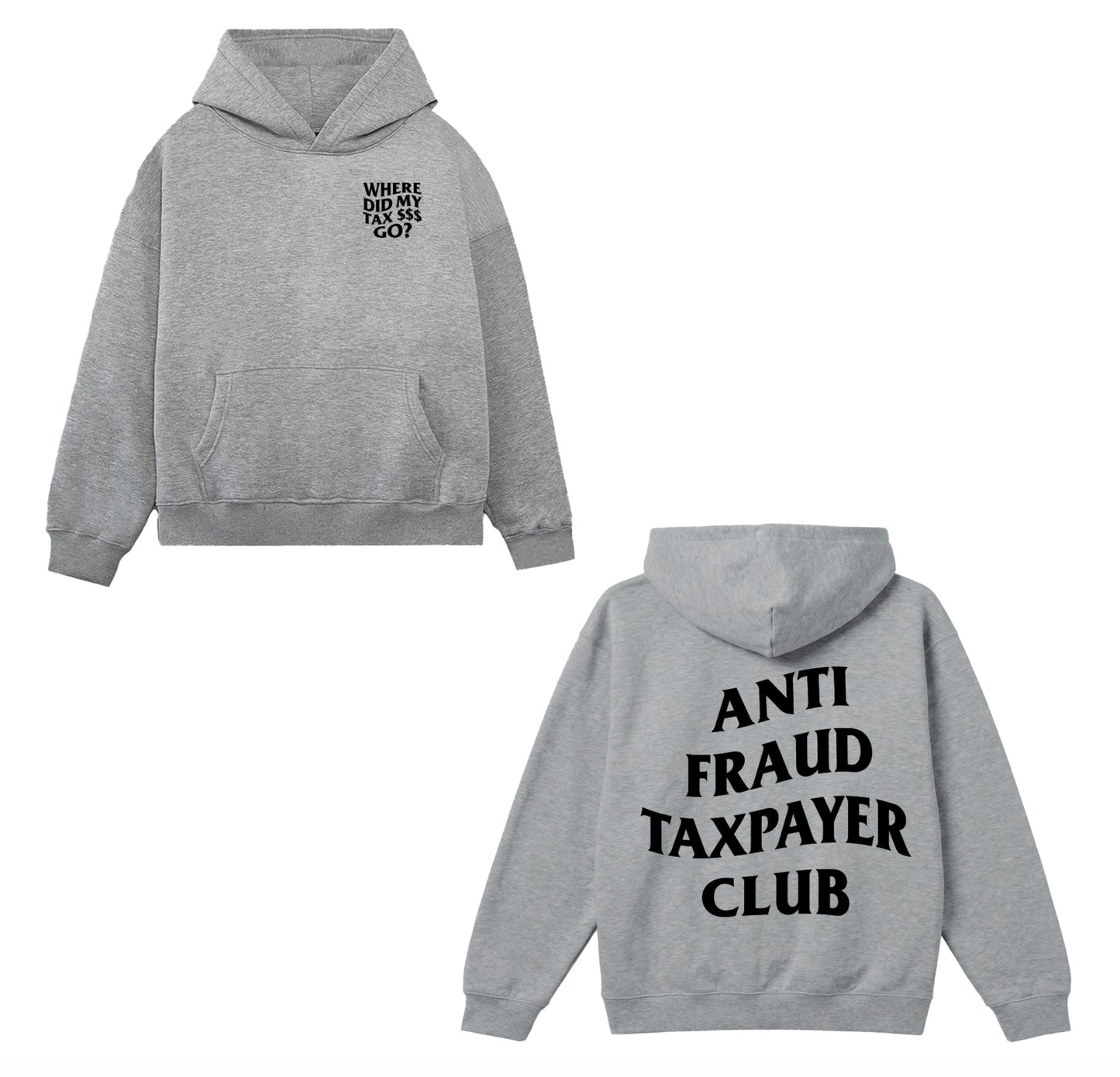 Anti Fraud Club Hoodie - Heather Grey