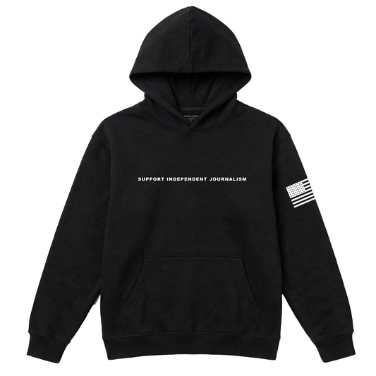 Support Independent Journalism Hoodie - Black