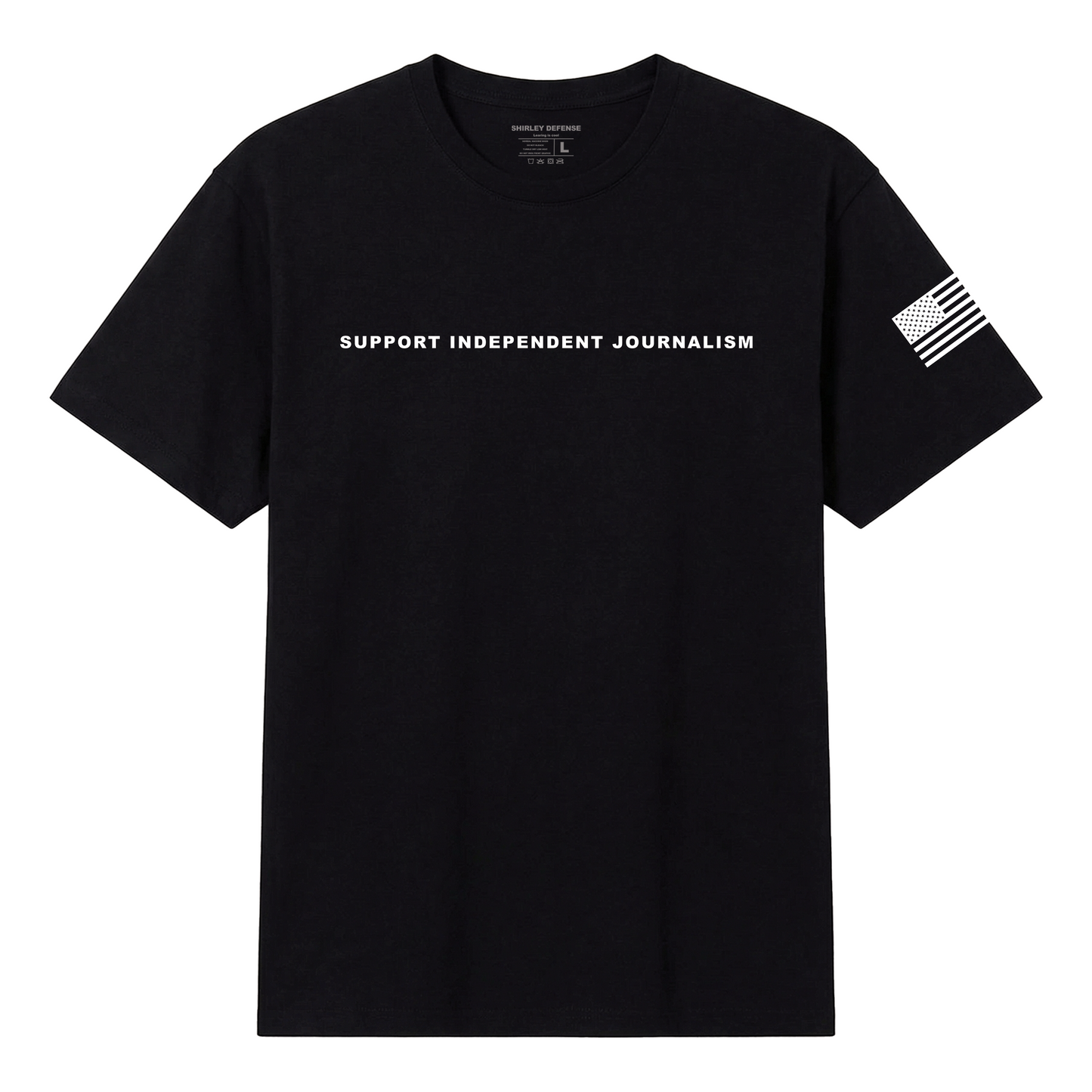 Support Independent Journalism Tee - Black