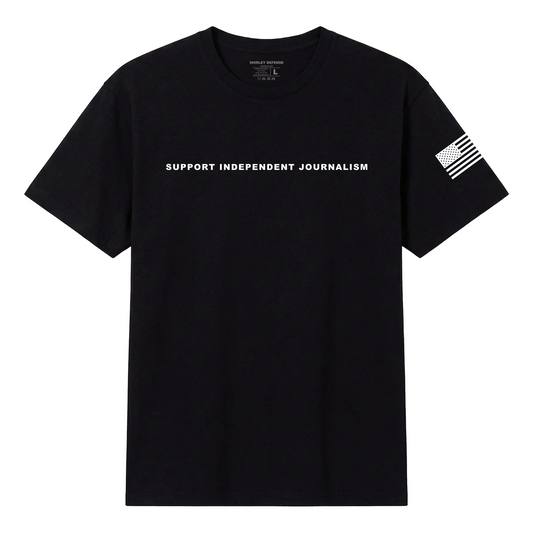 Support Independent Journalism Tee - Black
